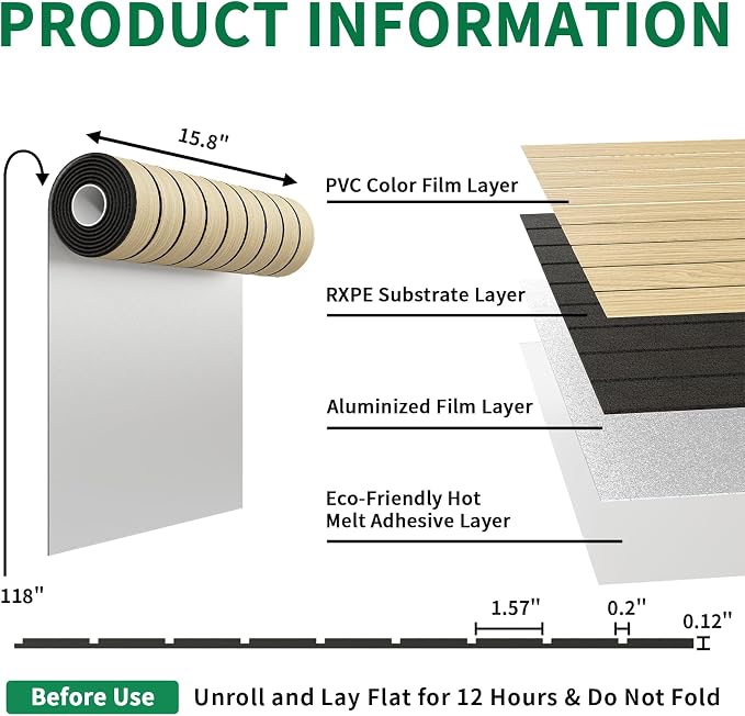 Peel and Stick PVC Slat Wall Panel 118"x15.75"(12.9 ft²) Faux Wood Slat Panels, Self-Adhesive Wood Grain Wallpaper, 3D Soundproof Wall Panels for Bedroom Bathroom Walls & Ceilings, Oak - Image 2