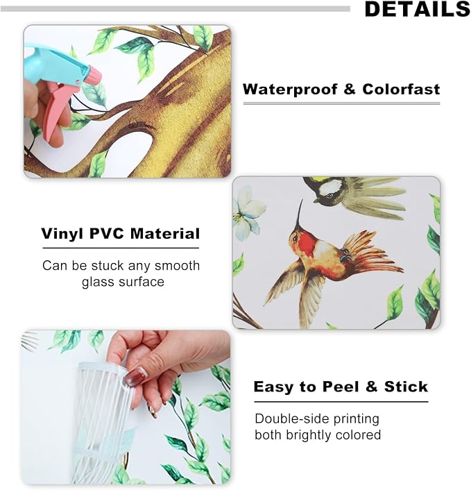Lilac Large Green Tree Wall Decals 4 Sheets Leaves Branch Wall Murals Decor | Waterproof Hanging Vine Tree Wall Decals Peel and Stick for Living Room Bedroom (Green Vine, 11.8 * 35.4inch) - Image 5