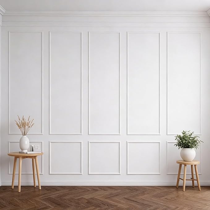 Pangda Peel and Stick Wall Molding Kit, 3D Premade Accent Molding Wainscoting Panel for Interior Wall Moulding Decor, Ready to Assemble Wainscoting Accent Panel | Wall Molding Kit, Premade Accent, Molding Wainscoting Panel for Interior, Wall Moulding D... by Pangda