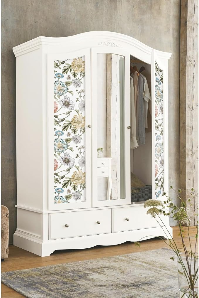 RoomMates Vintage Poppy Pink Peel & Stick Wallpaper - Image 5