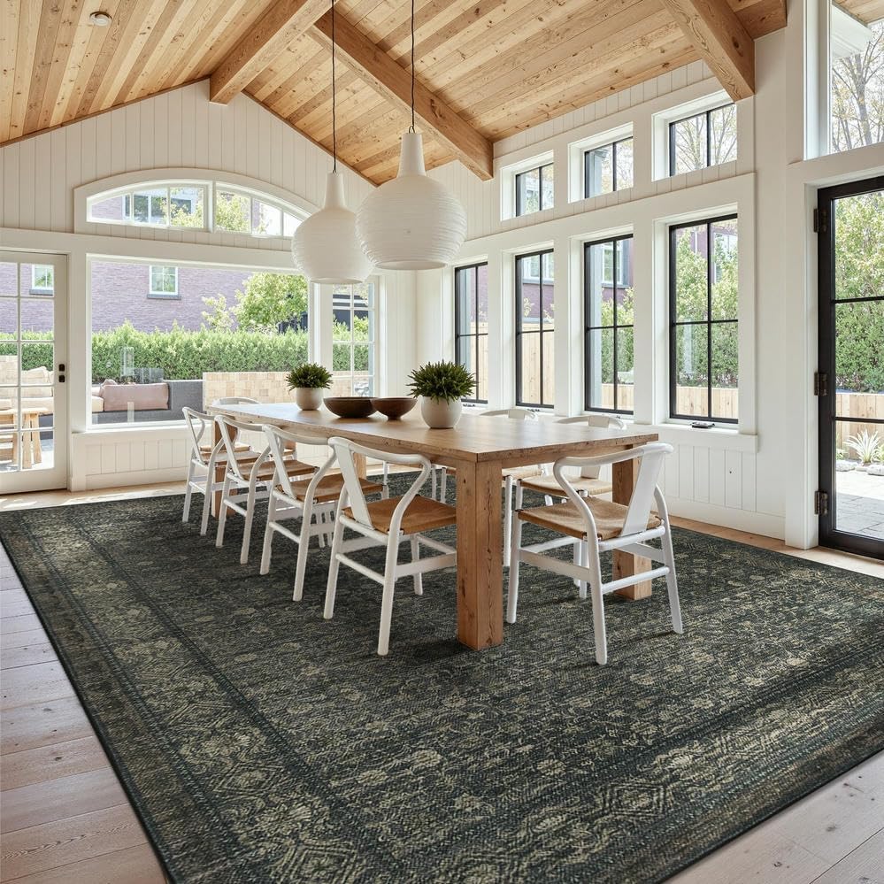 Rugxara 10x14 Washable Area Rug for Living Room, Extra Large,Vintage Boho - Image 4