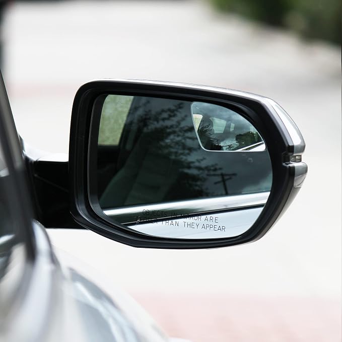 Superfan Blind Spot Mirrors for Cars by Safe View Company – Real Convex Glass for Clear Wide Angle Vision – Safer Lane Changes, Easy Stick-On, Weatherproof & Long Lasting Durability - Image 2