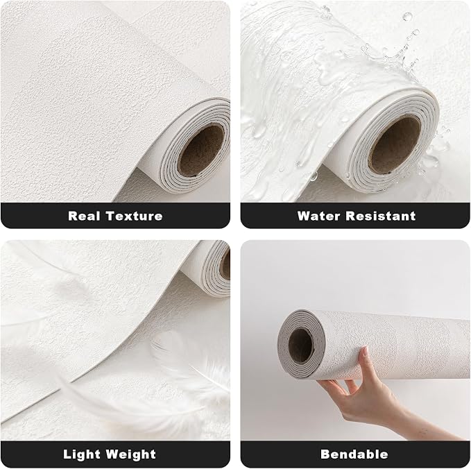 3D Wall Panels Peel and Stick – 23.82"x110" PVC Faux Texture, Self Adhesive Waterproof Wall Covering, DIY Accent Wall, Sofa Background Backsplash & Modern Home Decor, Covers 18 sq.ft - Image 6