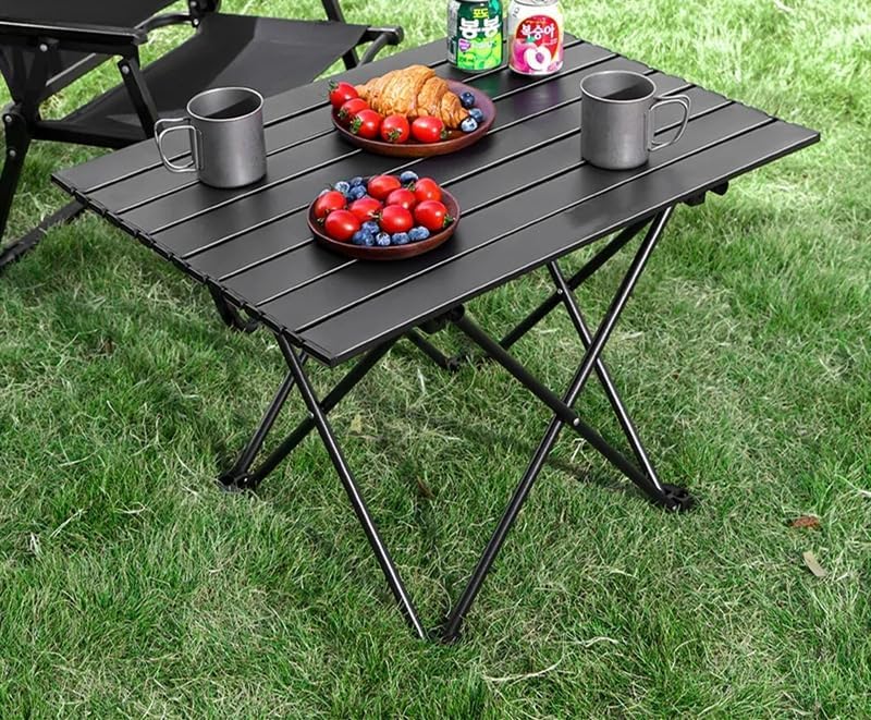 Folding Camping Table – Ultralight Aluminum Portable Table for Camping, Hiking, Backpacking, Picnic, Beach, BBQ – Compact Lightweight Collapsible Travel Side Table for Outdoor, RV, (2) - Image 5