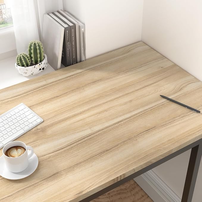 WESTICK Light Wood Grain Contact Paper Peel and Stick Countertops Waterproof Wood Wallpaper for Kitchen Cabinets Self Adhesive Wooden Vinyl Wrap for Countertop Covers Table Desk 24" x 394" - Image 2