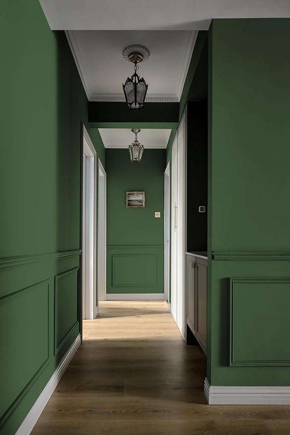 Yasinet 17.7" x393.7"Dark Green Peel and Stick Wallpaper Green Contact Paper GreenWallpaper Solid Waterproof Self Adhesive Removable Wallpaper Decorative for Wall Bedroom Vinyl Film - Image 6