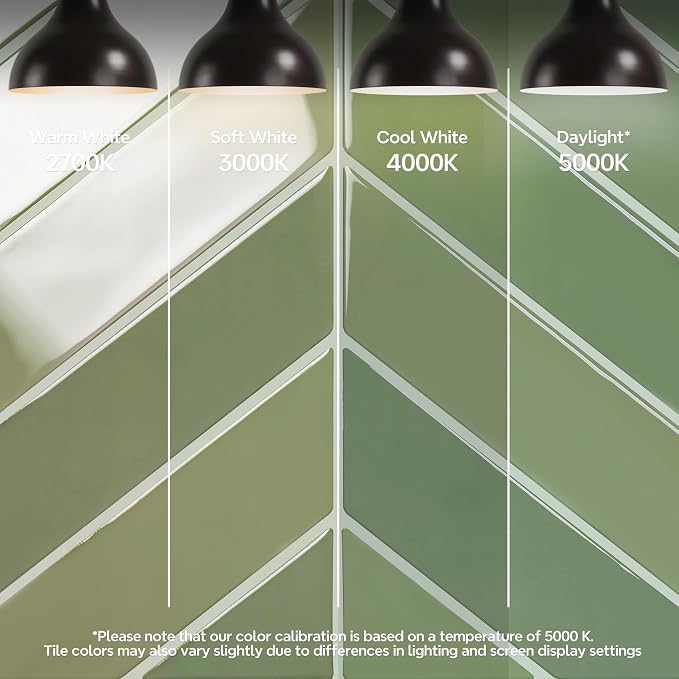 STICKGOO Herringbone Peel and Stick Backsplash, Olive Green, 10 Sheets | 12.6 x 9.7 in, Thicker Rectangular Vinyl Stick-On Wall Tiles, Easy Alignment, Waterproof, Easy to Clean, Kitchen/Bathroom - Image 4