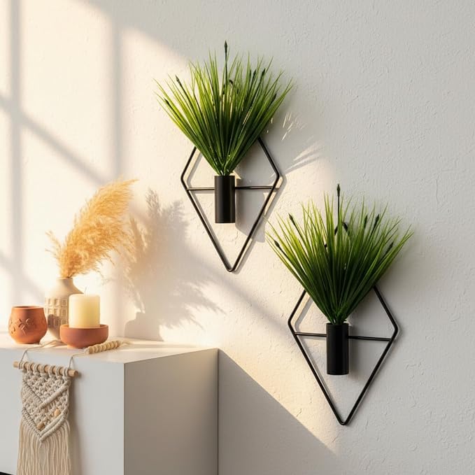 Canlierr 4 Pcs Wall Decor Hanging Planters, Aquatic Plant, Black by Canlierr