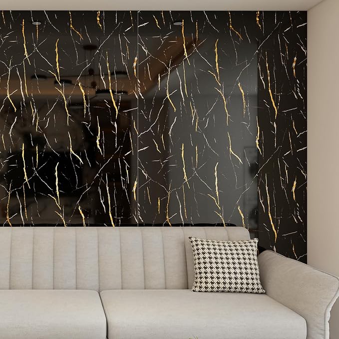 Haimin 3D Wall Panels Peel and Stick Marble Tile Look 10 Pack Waterproof | Lightweight, each 23.6x11.8in, total 19.4 sq ft. Kitchen & bath backsplash, bedroom/living rm decor. Marble-look faux tile. - Image 4
