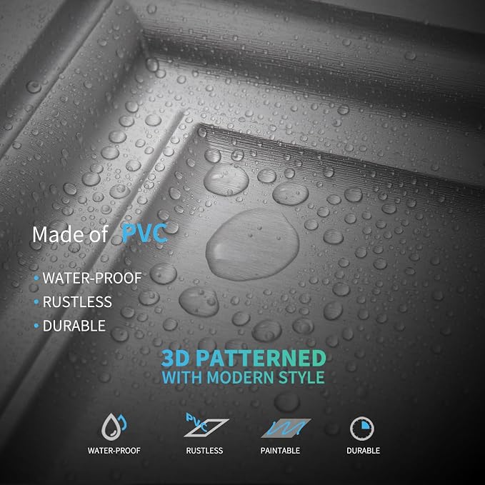 Art3d Paintable 3D Ceiling Tiles, 2 x 2 ft, 13-Pack, Argent Silver | Lightweight, Waterproof, No Sag and Breakage, Compatible with Grid System, Perfect for Basement, Kitchen - Image 5