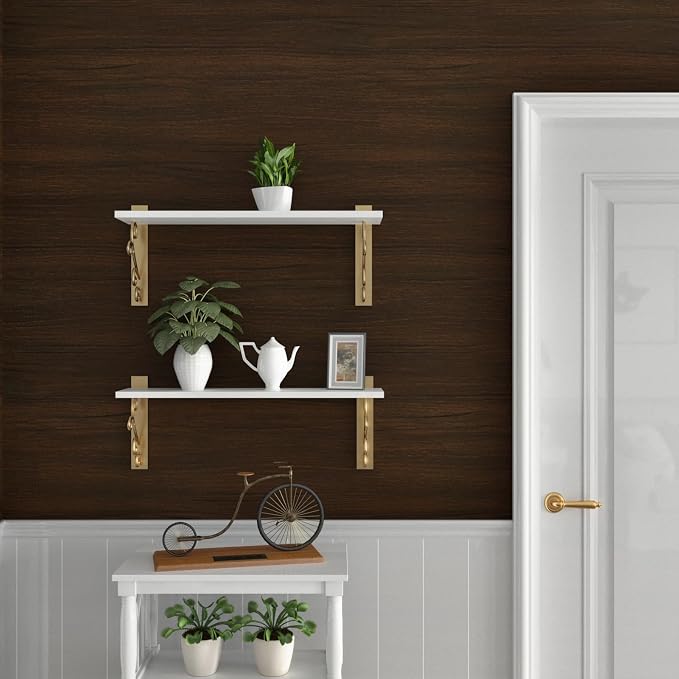 WESTICK Brown Wood Contact Paper for Countertops Waterproof Wood Peel and Stick Wallpaper Self Adhesive Removable Wooden Grain Contact Paper for Cabinets and Drawers Kitchen Tables Camper 15.8" x 78" - Image 4