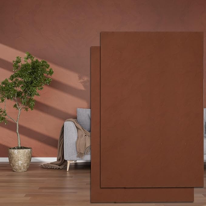 3D Wall Panels - 4PCS 47.2"x23.6" Faux Stone Wall Covering - MCM Modified Clay Material for Home Art, Accent Brick, Modern Exterior/Interior Decoration, Covering 31 sq.ft Slate Coffee Color by NAMAII