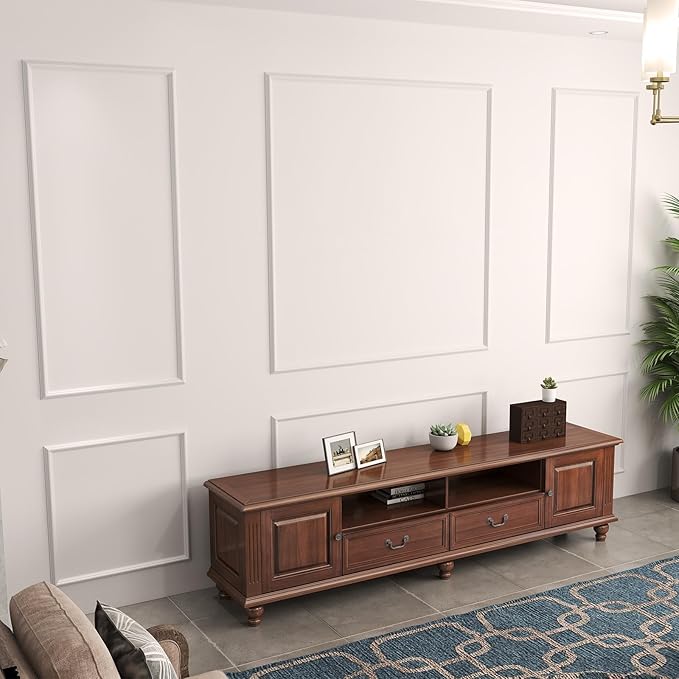 Peel and Stick Premade Wall Molding Kit, 3 Set Wainscoting | Ready-to-assemble panels, molding trim, interior wall decor, accent walls for living room bedroom corridor - Image 8