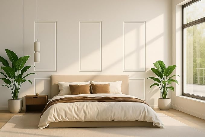 Set of 3 Peel and Stick Wall Molding Kit, Pre Cut Wainscoting Panels | 54x24 in + 24x24 in, Paintable, Ready to Assemble Wall Moulding, Living room or Bedroom Accent Wall Decor - Image 6