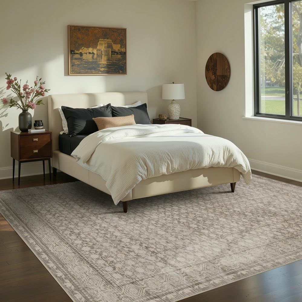 Area Rugs 5x7, Washable Rugs for Living Room,Apricot - Image 5