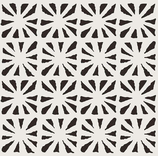 Ismoon Peel and Stick Wallpaper Boho Geometric Wallpaper Black and Beige Contact Paper 17.3'' x 393'' Removable Self-Adhesive Wall Paper Vintage for Cabinets Bathroom Bedroom Wall Decor by Ismoon