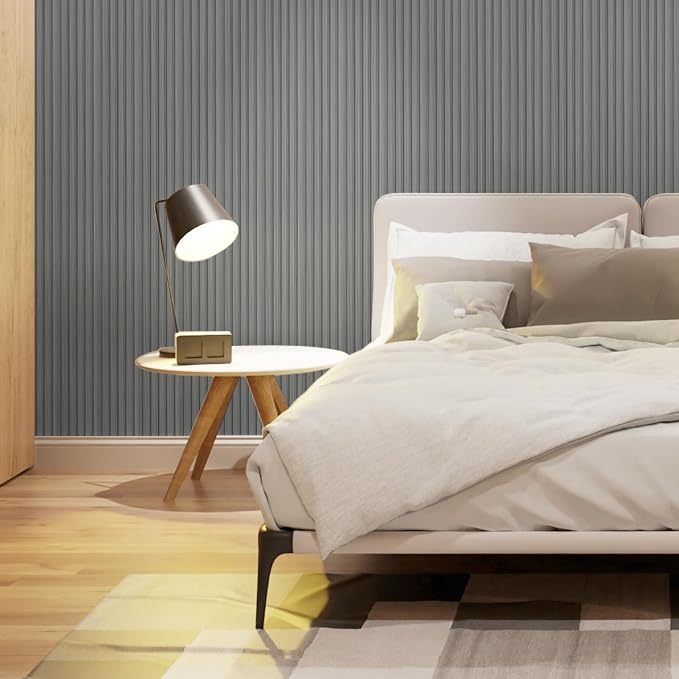Art3d 96 x 6 Inch WPC 3D Wood Textured Slat Wall Panels, 8-Pack, Gray Oak | Stylish Slat Design, Waterproof, Weather Resistant, Eco-Friendly, Long-Lasting, Easy to DIY, Ideal for Interior Wall, Bedroom - Image 9