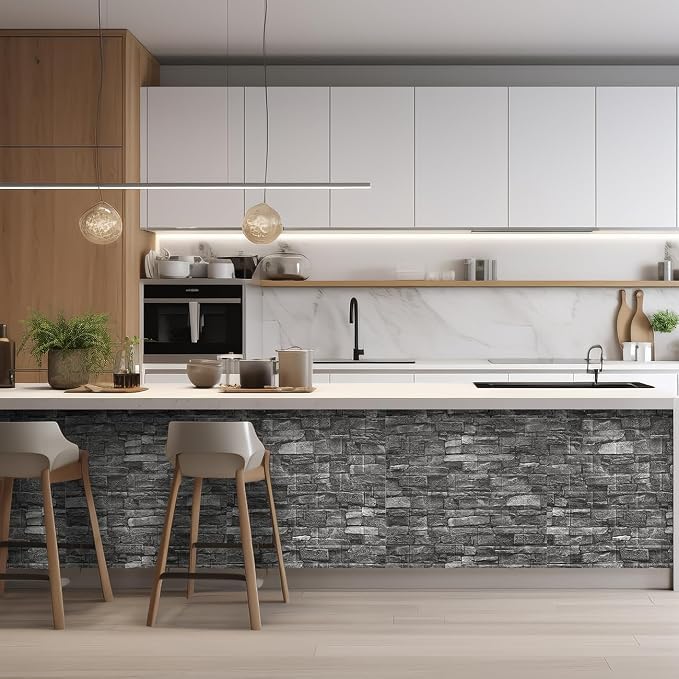 Yutianli 20PSC 3D Wall Panels Peel and Stick Faux Brick Wall Panels Self-Adhesive 3D Brick Wallpaper Foam Stone Wall Panel - Image 3