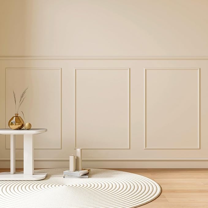 Colingmill Accent Wall Molding Kit Premade Panel,3set,16x24in | Wainscoting Panels, Peel and Stick, Wall Moulding, 3D, White, Pre Cut Picture Frame Trim, for Walls Home Decoration - Image 3