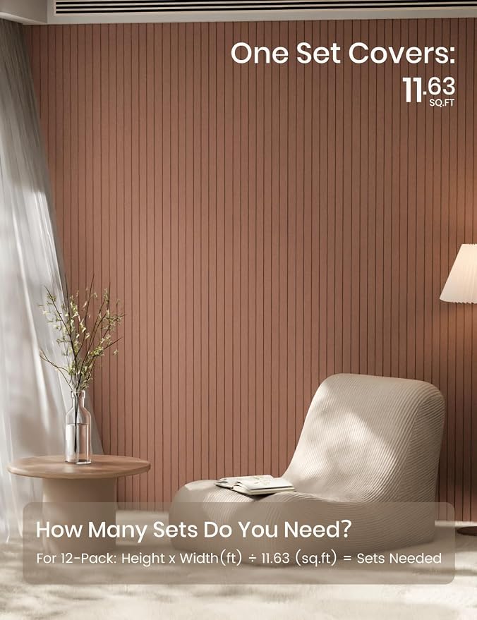 Fluxynara 48" x 36" Large Felt Bulletin Board, Terracotta | 12 Pack Cork Board Alternative with 60 Safe Adhesive Tabs, Pin Boards for Wall Decor, Home, Office, Classroom,Dorm - Image 8