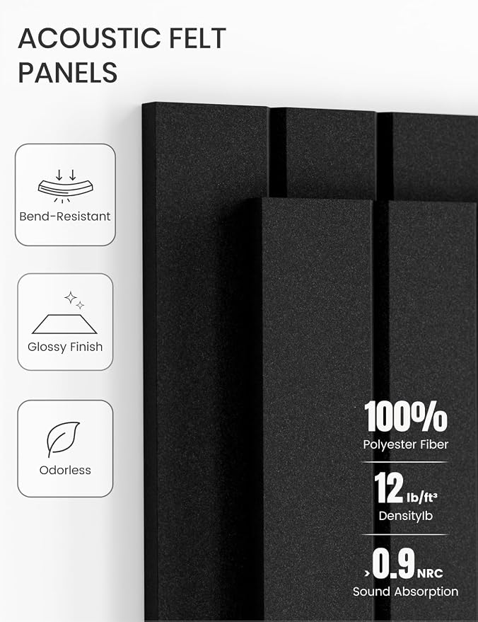 Fluxynara 36" x 24" Large Felt Bulletin Board, Charcoal Gray | 6 Pack Cork Board Alternative with 30 Safe Adhesive Tabs, Pin Boards for Wall Decor, Home, Office, Classroom,Dorm - Image 5