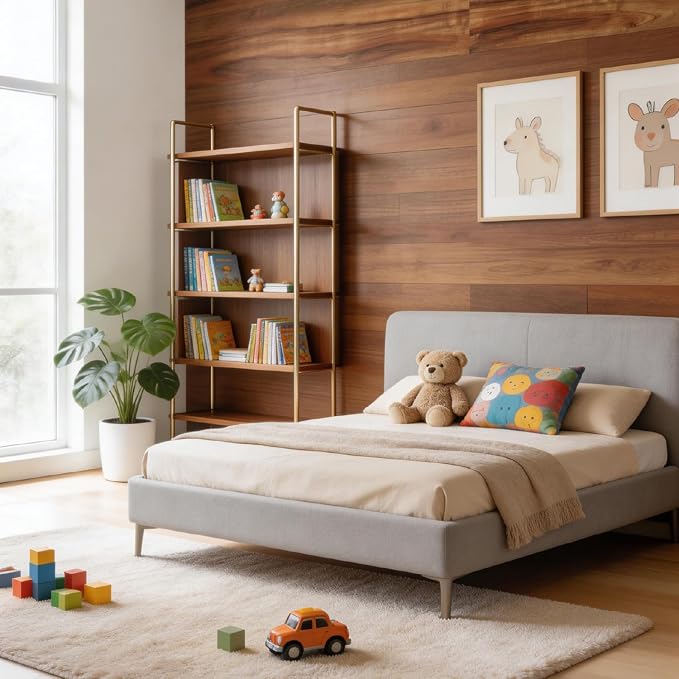 Peel and Stick Wall Panels, Easy Self Adhesive Vinyl Tiles Wall Planks, Farmhouse Wood Grain Shiplap for Kitchen Bedroom Interior WallDecor (12 pcs/18.1 Sq Ft/Box) (Horse Brown Smoked Wood) - Image 3