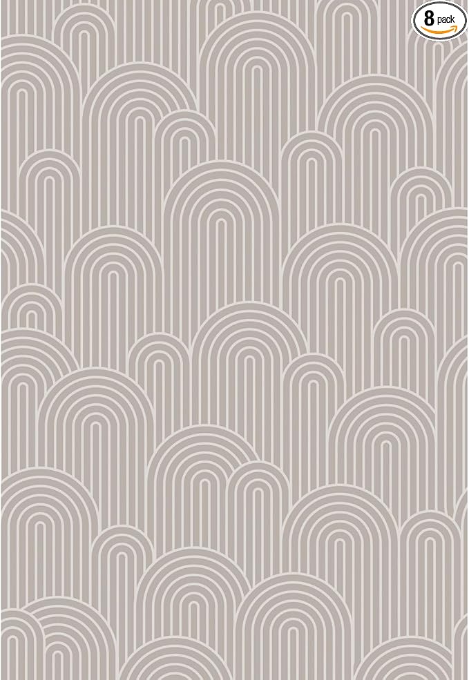 Peel and Stick Wallpaper Panels, Embrace Your Curves, 8-Pack | 16 x 24 in panel size; Covers up to 21.33 sq ft; Vinyl peel & stick; Great for walls, shelves & cabinets. by WallWear
