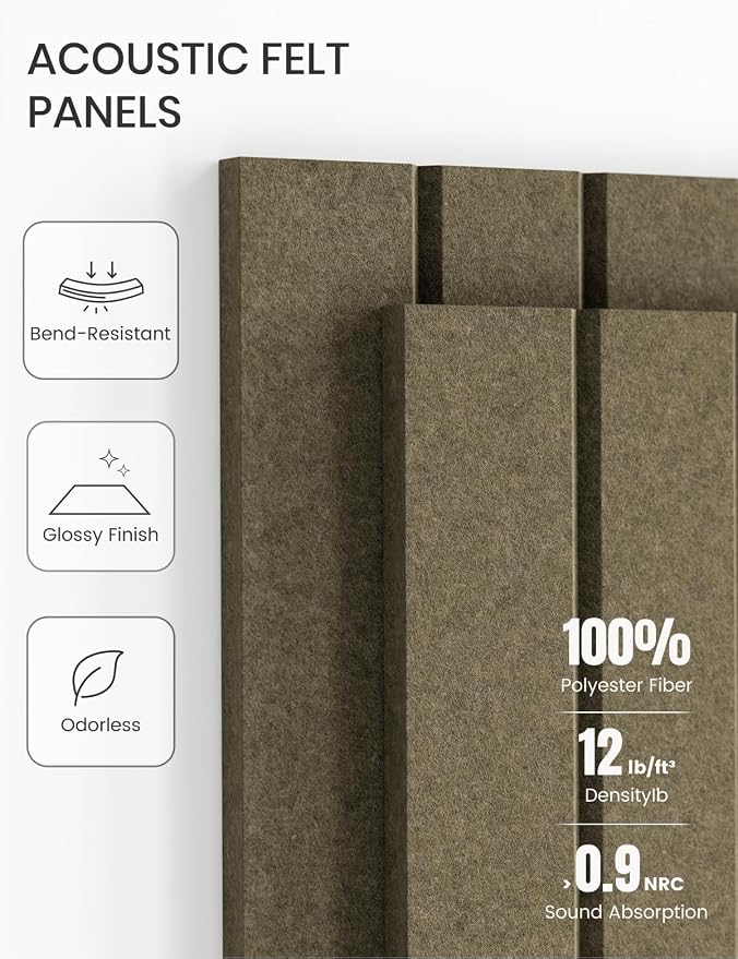 Fluxynara 36" x 24" Large Felt Bulletin Board, Earth Brown | 6 Pack Cork Board Alternative with 30 Safe Adhesive Tabs, Pin Boards for Wall Decor, Home, Office, Classroom,Dorm - Image 5