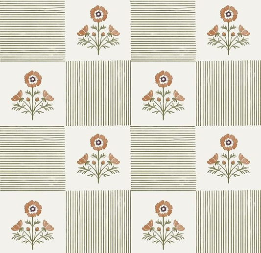 Guvana Green Floral Peel and Stick Wallpaper Boho Contact Paper Vintage Floral Self-Adhesive Removable Waterproof Wallpaper Renter Friendly 394"×17.3" for Bedroom Livingroom Hallway Cabinets Drawer by Guvana