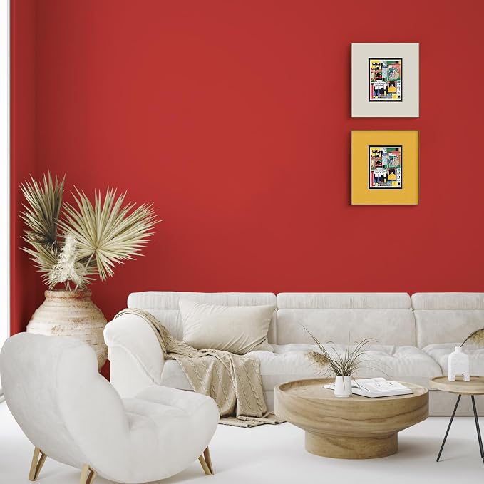 Red Peel and Stick Wallpaper Solid Red Contact Paper A Set of 15.7"x236" Matte Self Adhesive Waterproof Vinyl Roll for Wall Coverings,Cabinets,Countertops,Bedroom,Kitchen - Image 4