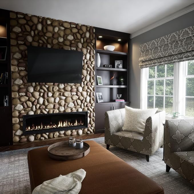 EverStone River Rock Faux Rock Panel, 49"W x 24 3/4"H x 3"D, Canyon Dune Color - Image 11