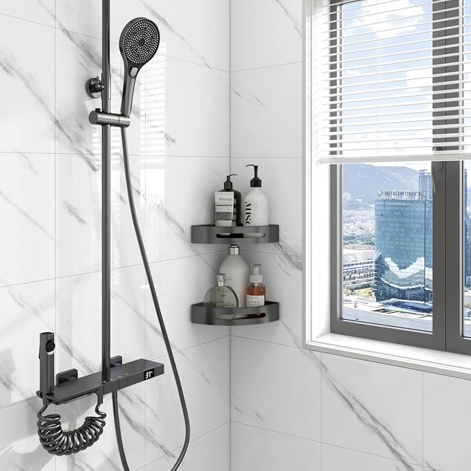 Chejiaye Shower Wall Panels Peel and Stick,Marble Wall Panels for Interior Decor,Backsplash Tile for Kitchen Showers Bathrooms Living Rooms 11.8"x11.8"in 10Pcs,White (Not Real Tile,9.7 Sq.ft) - Image 3