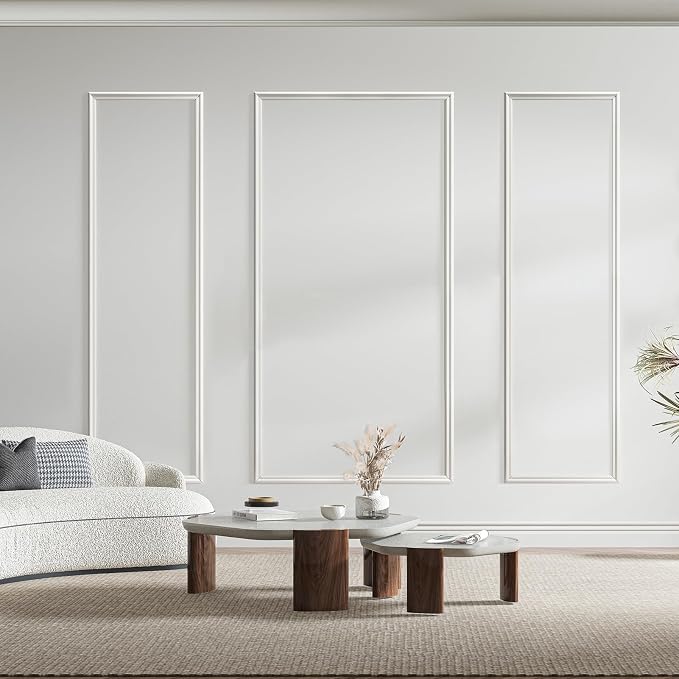 Art3dwallpanels Peel and Stick Wall Molding 3 Pcs Wainscoting Decor Kit | Ready to Assemble, Wainscoting Panels, Interior Wall Décor Living Room Bedroom, Installed with Glue, 3 Frames - Image 7