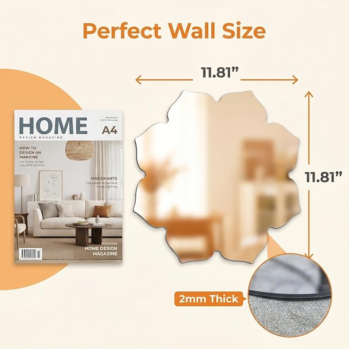 Shatterproof HD Unbreakable Acrylic Mirror for Wall Home Decor - Image 3
