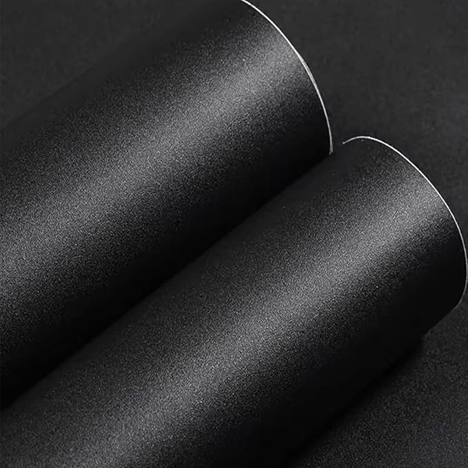 Yancorp 31.5"x394" Matte Black Contact Paper Peel and Stick Wallpaper Removable Contact Paper for Bedroom Kitchen Cabinest Self-Adhesive Drawer Stick and Peel Countertop - Image 2