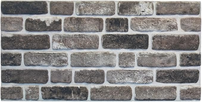 Dundee Deco 3D Wall Panels Faux Brick - Cladding Grey Black Stone Look Wall Paneling, Styrofoam, Sample, Size 10 x 10 in. - Image 6