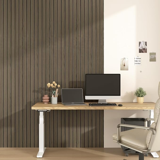 Dark Brown Wood Wall Panels Horizontal Wood Slat Contact Paper | Acoustic Slat Wall Paneling, 3D Acoustic Panels, Soundproof Foam Wallpaper for Bedroom, Bar Cabinet, Living Room, 11.8"x118" - Image 6