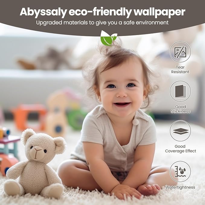Taupe Peel and Stick Self Adhesive Wallpaper Countertop Contact Paper | Removable Self Adhesive Waterproof Bathroom Wallpaper 15.7" X 118" Kitchen Vinyl Wrap for Cabinet Wall Cover Paper - Image 4