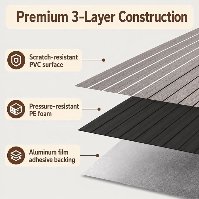 Peel and Stick Wood Slat Wall Panels, Grayish Brown, 118 x 15.7 in | 3D Fluted, PVC Paneling for Accent Wall, Ceiling, Living Room, Office, Bedroom - Image 7