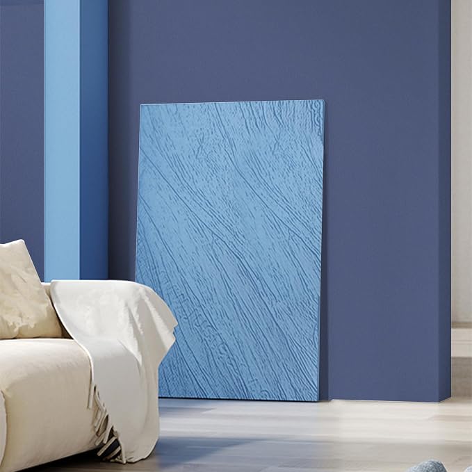 Blue Peel and Stick Wallpaper Blue Contact Paper for Cabinets and Drawers | 15.7" x 590.5" Self Adhesive Removable Vinyl Film WallPaper for Bedroom Decorative Table and Wall Reform - Image 3