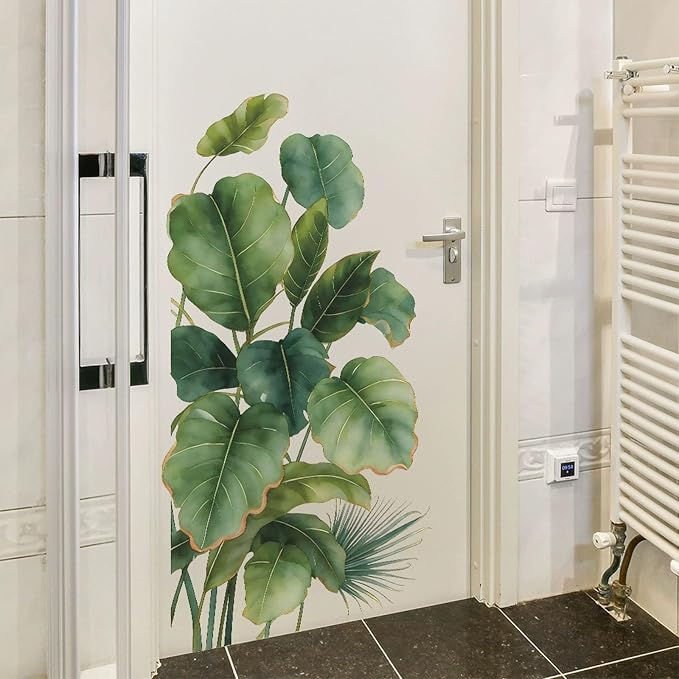 TUOKING Leaves Wall Stickers Decor,PVC Removable Wall Murals | Peel and Stick Modern Wall Art Decal Home Decor for Kitchen,Bedroom,Living Room - Image 4