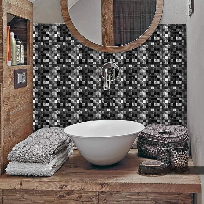 Alwayspon 25 Pcs Self-Adhesive Tile Transfer for Home Decor, Peel and Stick Decal, Water-Proof Backsplash Wall Sticker for Kitchen Bathroom, 4x4inch - Image 4