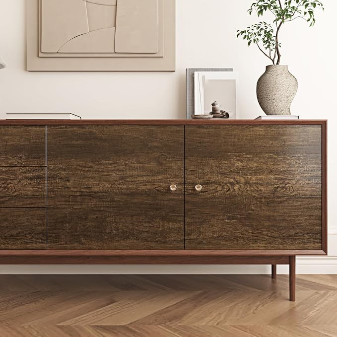 WESTICK Countertop Contact Paper Wood Peel and Stick Wallpaper for Office Desk Brown Wood Grain Contact Paper for Cabinets Self Adhesive Kitchen Countertop Peel and Stick Wooden Wallpaper 394" x 15.8" - Image 4