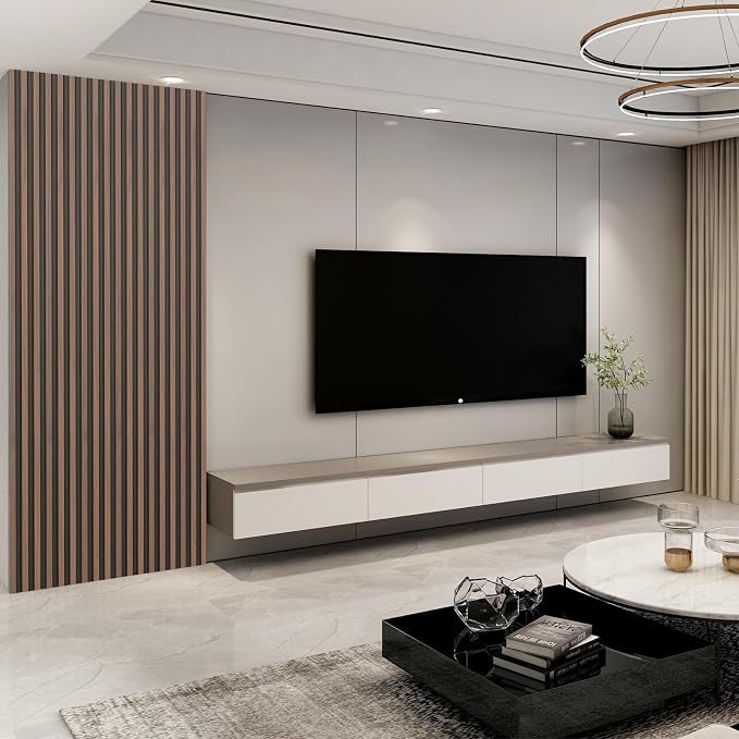 Art3d 96 x 6 Inch 3D Fluted Wood Textured Slat Wall Panel, 8-Pack, Walnut | Natural Wood Texture, Weather Resistant, Durable, Easy to Install, Eco-Friendly, Elegant Design, for Living Room, Bedroom - Image 9