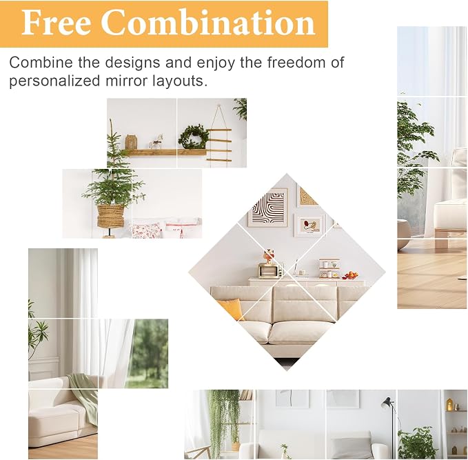 16x16 in Acrylic Mirror Sheet for Wall, 2.5mm Plastic Wall Mirror - Image 6