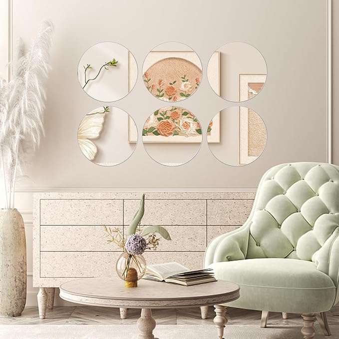 10 PCS Round Mirrors for Centerpieces, Mirror Centerpieces for Tables - Image 2