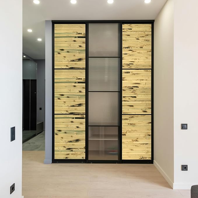 Art3d Natural Bamboo Wall Panel for Interior Wall Decor, Renewable Pole Wrap Wainscoting Paneling for Wall Ceiling Furniture Cabinet Office, 48 x 96 Inch, 2-Pack - Light Burned - Image 9