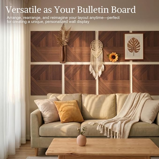 Acoustic Wall Panels, 6 Piece 23.62" X 23.62" Peel and Stick Wall Panels | High-Density Polyester Fiber Self Adhesive Soundproofing for Interior Wall Décor, Haven Panel Divide - Image 5