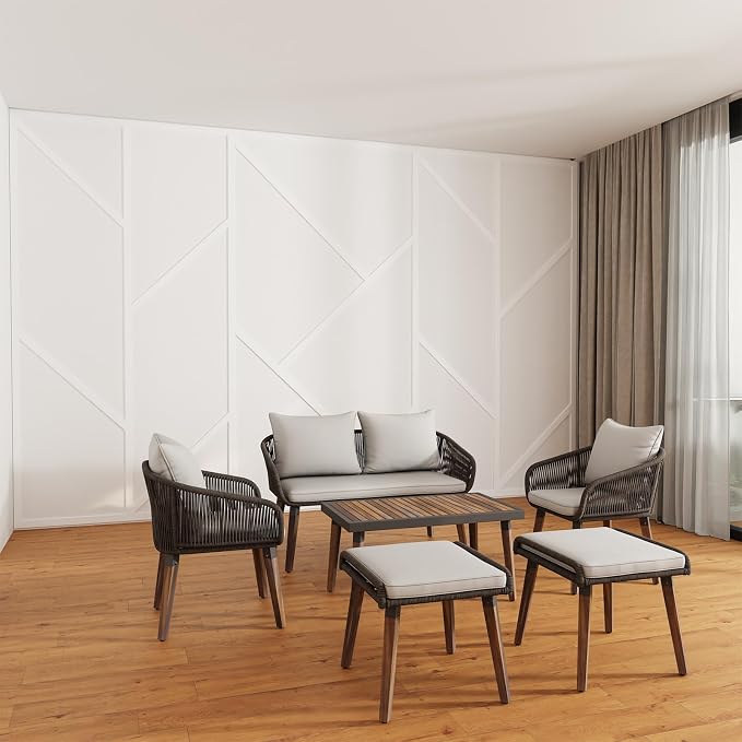 Pangda Peel and Stick Wall Molding Kit,Asymmetric Style | Wall Molding Kit, Living Area Decor, Premade Wainscoting Panels Accent Panel for Home, Office, Hallway, Dining Room - Image 6