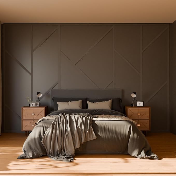 Pangda Peel and Stick Wall Molding Kit,Asymmetric Style | Wall Molding Kit, Living Area Decor, Premade Wainscoting Panels Accent Panel for Home, Office, Hallway, Dining Room - Image 4